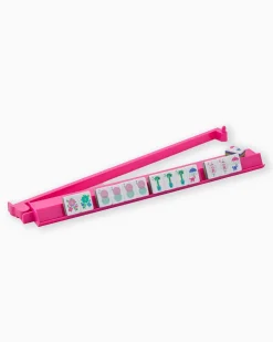 Hot Pink Mahjong Rack & Pushers - Set of 4