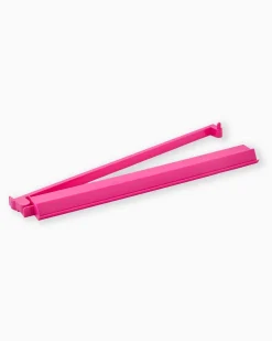 Hot Pink Mahjong Rack & Pushers - Set of 4