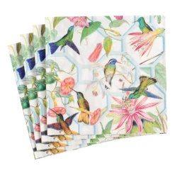Hummingbird Trellis Luncheon Napkin - package of 20