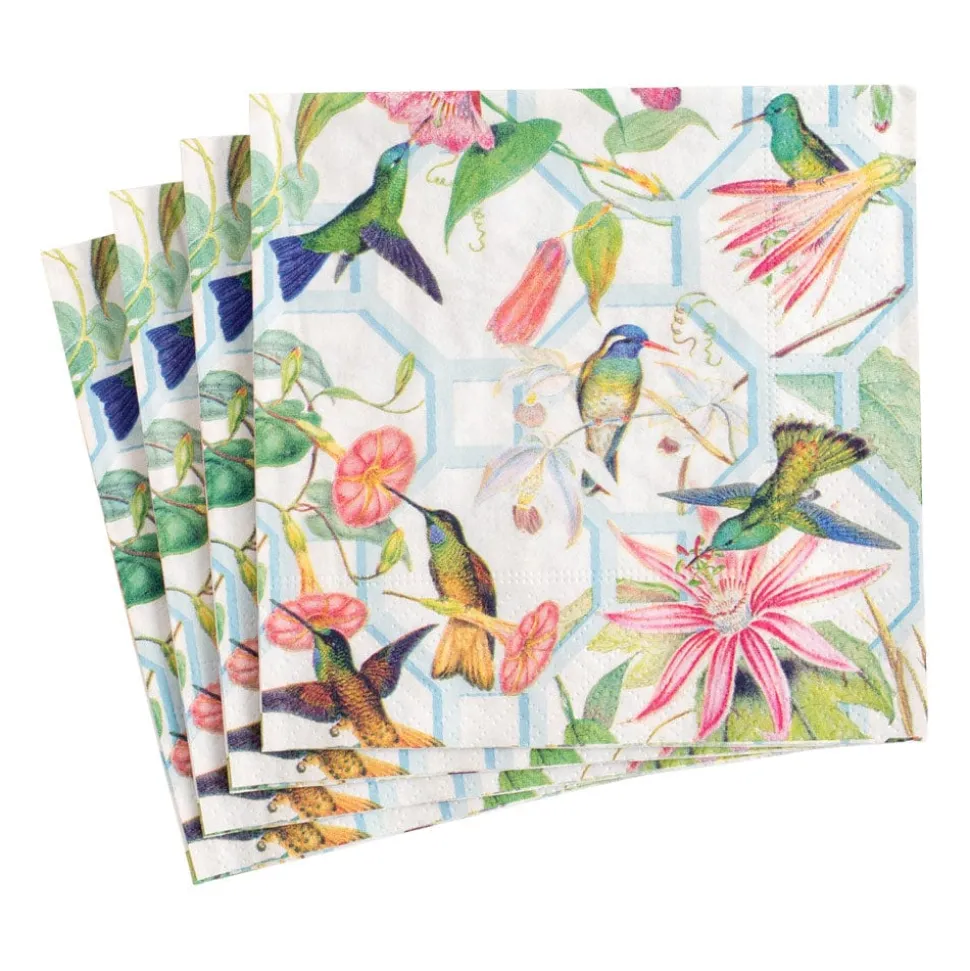 Hummingbird Trellis Luncheon Napkin - package of 20