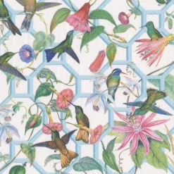 Hummingbird Trellis Paper Dinner Napkins - 20 Per Package