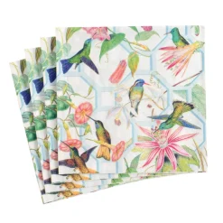 Hummingbird Trellis Paper Cocktail Napkins - 20 Per Package
