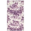 Hunting Toile Aubergine Guest Towels - includes 15 Guest Towels