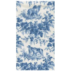 Hunting Toile Blue Guest Towels - includes 15 Guest Towels