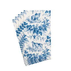 Hunting Toile Blue Guest Towels - includes 15 Guest Towels