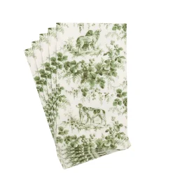 Hunting Toile Evergreen Guest Towels - includes 15 Guest Towels