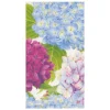 Hydrangea Garden Paper Guest Towel Napkins in Blue - 15 Per Package