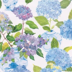 Hydrangeas and Porcelain Gift Wrapping Paper - 30