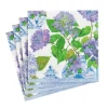 Hydrangeas and Porcelain Paper Cocktail Napkins - 20 Per Package