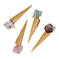 Ice Cream Cones Party Cone Crackers 10 Inch - 8 per box