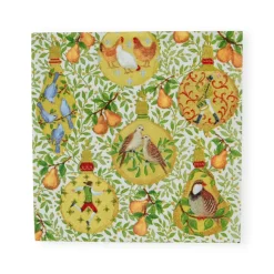 In A Pear Tree Cocktail Napkins - 20 Per Package