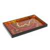 Jaipur Crimson Lacquer Sm Rect Tray - 8 7/8 X 13 3/4
