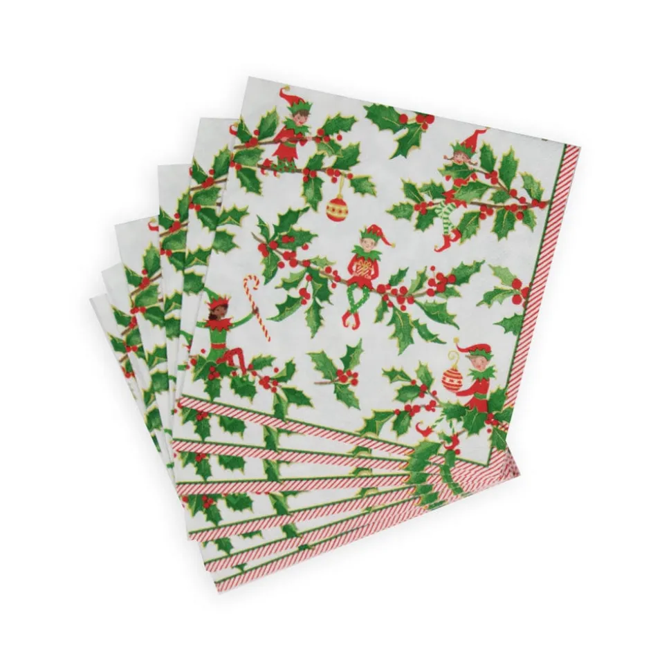 Jingle Elves Luncheon Napkins - 20 Per Package