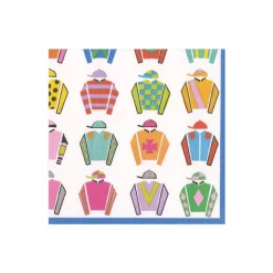 Jockey Silks Cocktail Napkin - package of 20