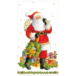 Jolly St. Nick Paper Guest Towel Napkins - 15 Per Package