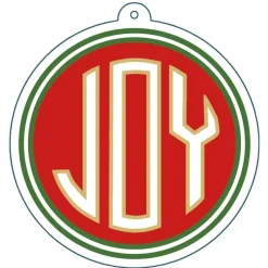 Joy Die-Cut Gift Tags in Gold Foil - 4 Per Package