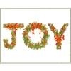 Joy Peppermint Garland Petite Boxed Christmas Cards - includes 15 cards & envelopes