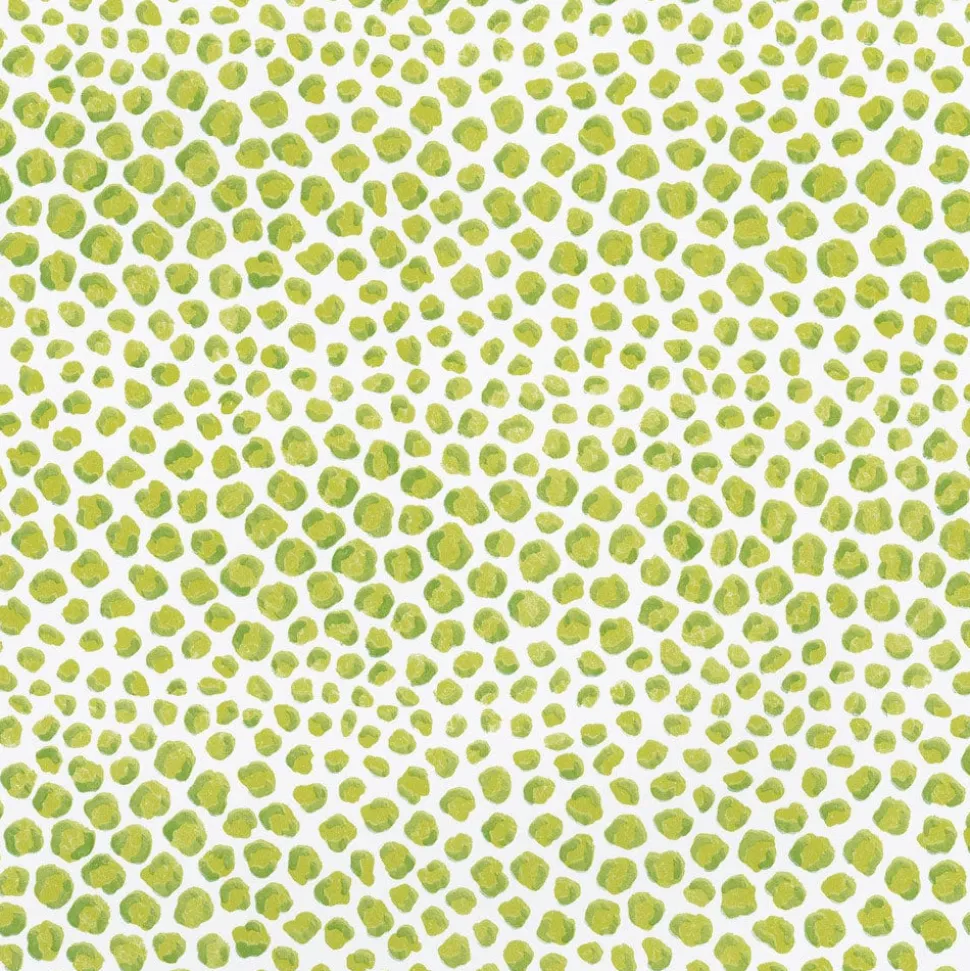 Just Spots Lime Gift Wrap - One 30" X 8' Roll