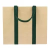 Jute And Twill Large Natural & Hunter Gift Bags - One Gift Bag Included