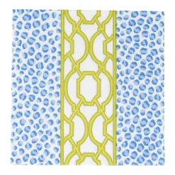 Knots And Spots Blue & Green Luncheon Napkins - 20 Per Package