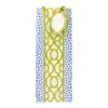 Knots And Spots Blue & Green Wine & Bottle Gift Bags - One Gift Bag Included