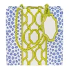 Knots And Spots Blue & Green Small Square Gift Bags - One Gift Bag Included