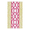 Knots And Spots Green & Fuchsia Guest Towel Napkins - 15 Per Package