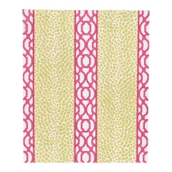 Knots And Spots Green & Fuchsia Guest Towel Napkins - 15 Per Package