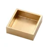 Lacquer Cocktail Napkin Holder in Gold - 1 Each