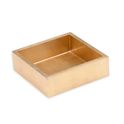 Lacquer Cocktail Napkin Holder in Gold - 1 Each