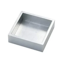 Lacquer Cocktail Napkin Holder in Silver - 1 Each