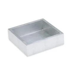 Lacquer Cocktail Napkin Holder in Silver - 1 Each