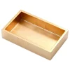 Lacquer Guest Towel Napkin Holder in Gold - 1 Each