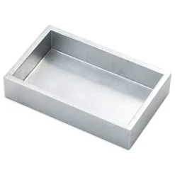 Lacquer Guest Towel Napkin Holder in Silver - 1 Each