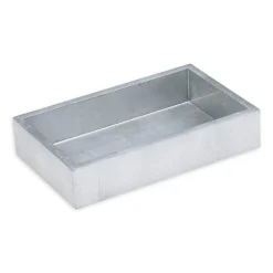 Lacquer Guest Towel Napkin Holder in Silver - 1 Each