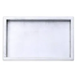 Lacquer Guest Towel Napkin Holder in Silver - 1 Each