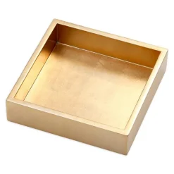Lacquer Luncheon Napkin Holder in Gold - 1 Each