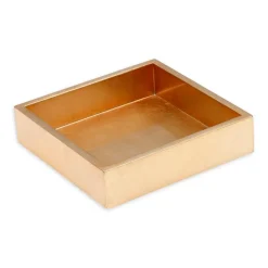 Lacquer Luncheon Napkin Holder in Gold - 1 Each