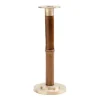 Large Bamboo Candlestick in Medium Brown - 1 Each