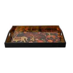 Le Jardin De Mysore Lacquer Large Rectangle Tray - 21X15