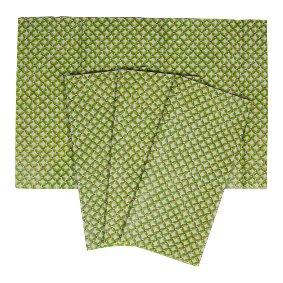 Leaf And Berry Ditz Tissue Paper - 4 Sheets Included