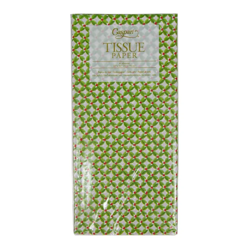 Leaf And Berry Ditz Tissue Paper - 4 Sheets Included