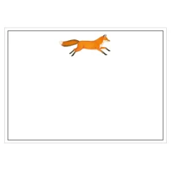 Leaping Fox Correspondence Cards - 12 Per Package