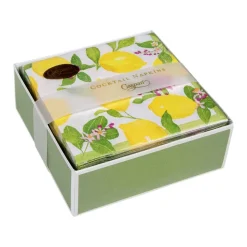 Limoncello Boxed Cocktail Napkins - 40 Per Box