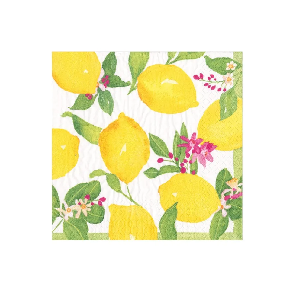 Limoncello Paper Cocktail Napkins - 20 per Package