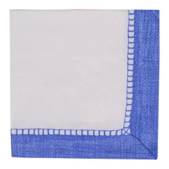 Linen Blue Napkin Cocktail - 20 count