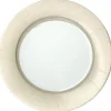 Linen Border Paper Dinner Plates in Natural - 8 Per Package