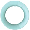 Linen Border Paper Dinner Plates in Robin's Egg Blue - 8 Per Package