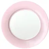 Linen Border Paper Dinner Plates in Petal Pink - 8 Per Package