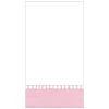 Linen Border Paper Guest Towel Napkins in Petal Pink - 15 Per Package